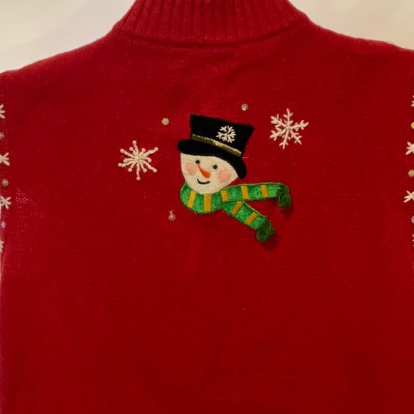 Vintage Ugly Christmas Sweater Vest - Picture 5 of 7